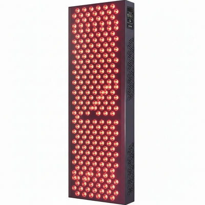 Red Light Therapy Panel Device – Full Body Panel, 630Nm 660Nm 810Nm 850Nm Red & near Infrared Light Therapy, 300 Quad Chip Leds, Brightness Control, Pulse Mode – ULTRA1500