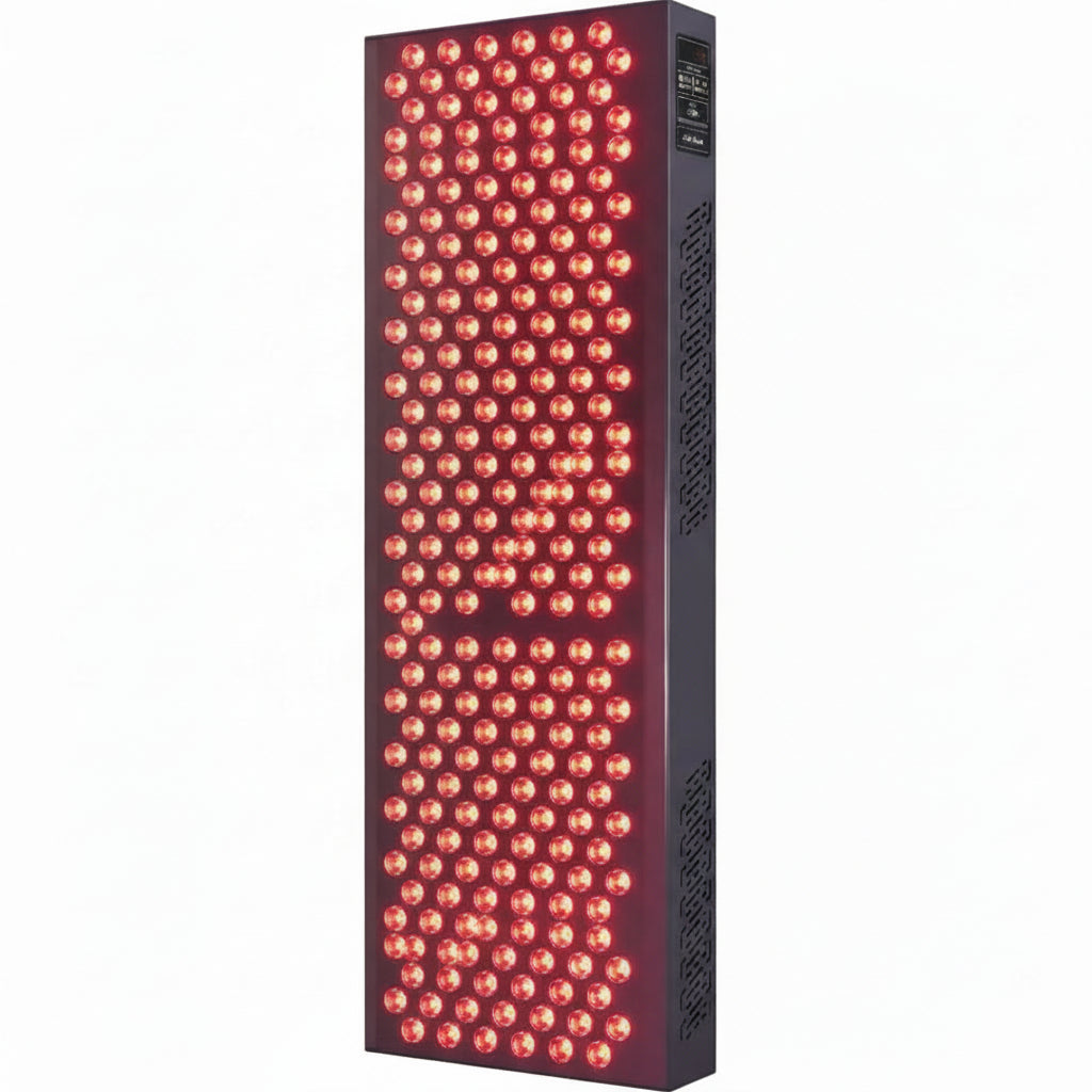 Red Light Therapy Panel Device – Full Body Panel, 630Nm 660Nm 810Nm 850Nm Red & near Infrared Light Therapy, 300 Quad Chip Leds, Brightness Control, Pulse Mode – ULTRA1500