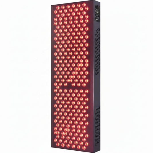 Red Light Therapy Panel Device – Full Body Panel, 630Nm 660Nm 810Nm 850Nm Red & near Infrared Light Therapy, 300 Quad Chip Leds, Brightness Control, Pulse Mode – ULTRA1500