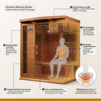 Dynamic Infrared Saunas 4 - Person Indoor Bluetooth Compatible FAR Infrared Sauna in Cedar — How It Works