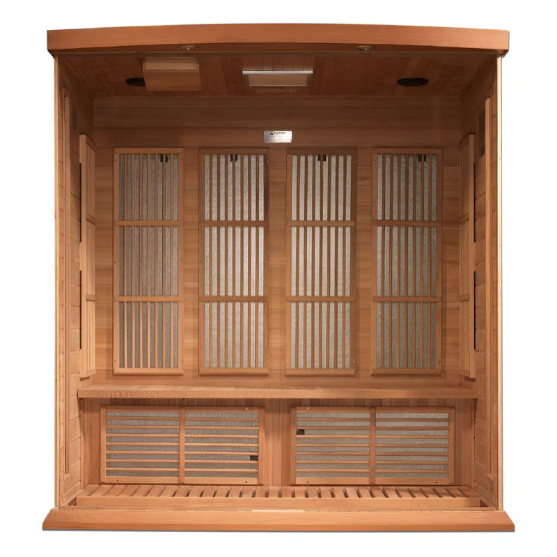 Infrared Sauna 4- Person, Canadian Red Cedar & FAR Infrared Technology