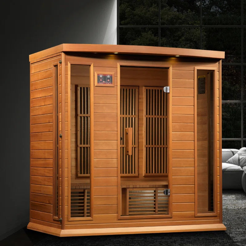 Infrared Sauna 4- Person, Canadian Red Cedar & FAR Infrared Technology